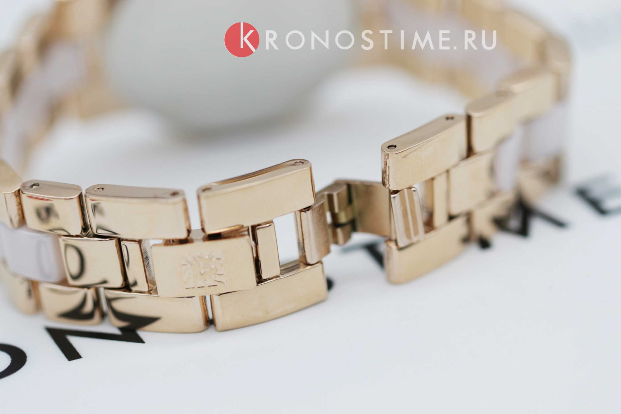 Anne Klein Anne Klein Ceramic Diamond 4120BHRG  - задняя крышка металл сталь корпуса, сша часы